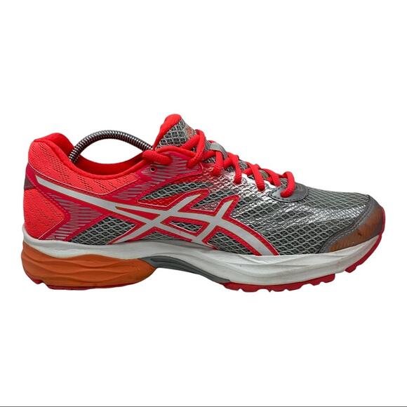 ASICS Gel-Flux 4 In Midgrey White Diva Pink Athletic Running Shoe Womens Size 9 - Picture 3 of 10